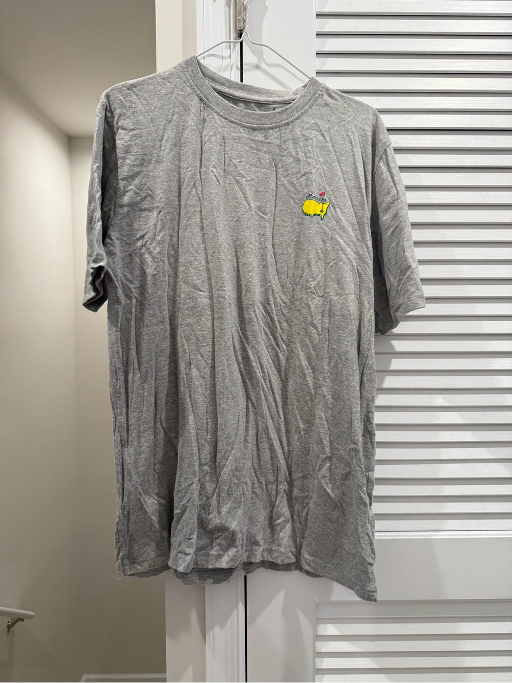 Masters Gray Short Sleeve Tee with Yellow Logo